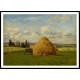 Haystack Pontoise 1873, A New Print Of a Camille Pissaro Painting