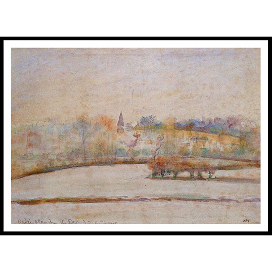 Hoarfrost 1890, A New Print Of a Camille Pissaro Painting