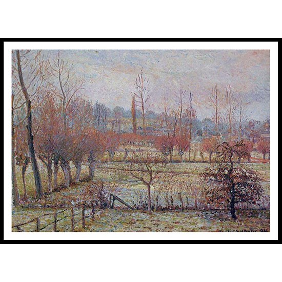 Hoarfrost Morning 1894, A New Print Of a Camille Pissaro Painting