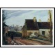 Homes near the Osny 1872, A New Print Of a Camille Pissaro Painting