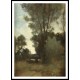 Horseman in the Forest 1859, A New Print Of a Camille Pissaro Painting