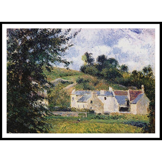 Houses of the Hermitage Pontoise 1879, A New Print Of a Camille Pissaro Painting