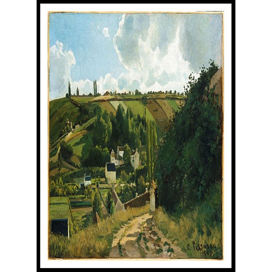 Jalais Hill Pontoise 1867, A New Print Of a Camille Pissaro Painting