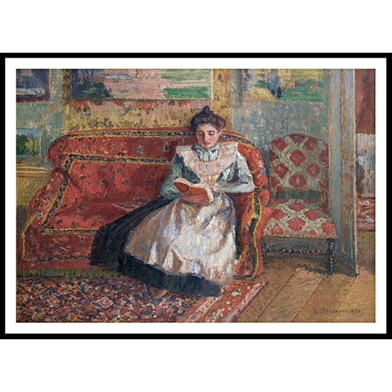 Jeanne Reading 1899, A New Print Of a Camille Pissaro Painting