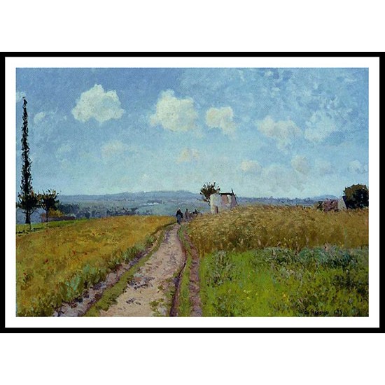 June Morning View over the Hills over Pontoise 1873, A New Print Of a Camille Pissaro Painting