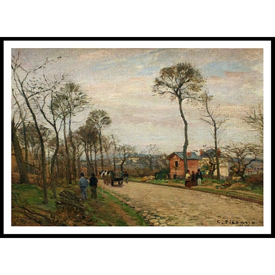 La Route de Louveciennes 1870, A New Print Of a Camille Pissaro Painting