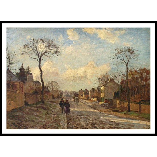 La Route de Louveciennes 1872, A New Print Of a Camille Pissaro Painting