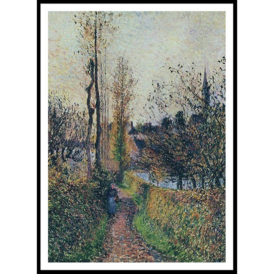 La Sentier de Basincourt 1884, A New Print Of a Camille Pissaro Painting