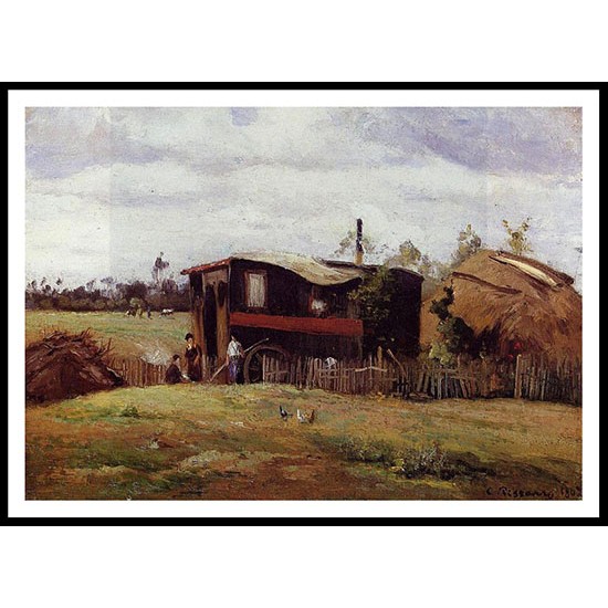 La roulette des Bohemiens 1862, A New Print Of a Camille Pissaro Painting