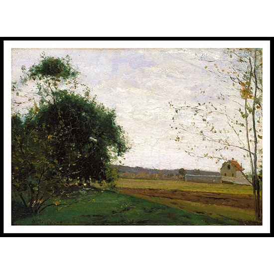 Landscape 1865, A New Print Of a Camille Pissaro Painting