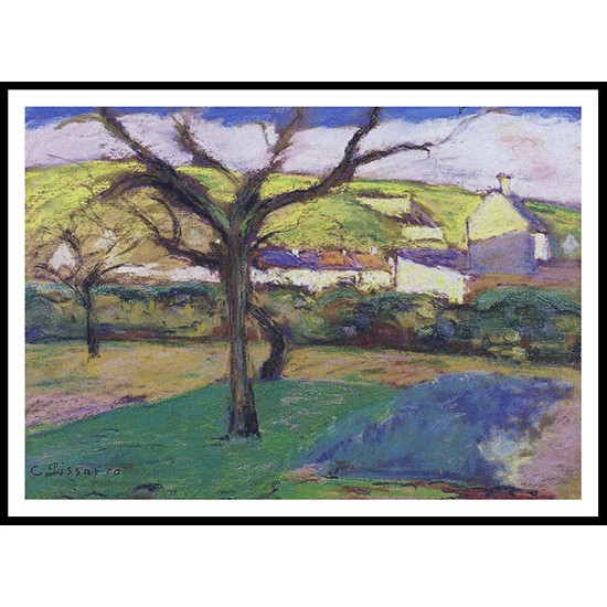 Landscape, A New Print Of a Camille Pissaro Painting