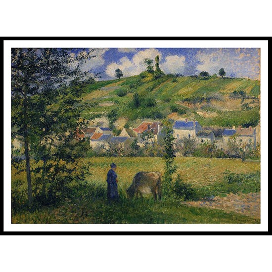 Landscape at Chaponval 1880, A New Print Of a Camille Pissaro Painting