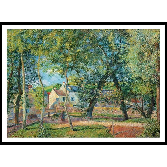 Landscape at Osny near Abreuvoir, A New Print Of a Camille Pissaro Painting