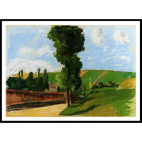 Landscape at Pontoise 2 1873, A New Print Of a Camille Pissaro Painting