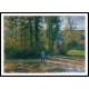 Landscape at Pontoise with a Hunter 1879, A New Print Of a Camille Pissaro Painting