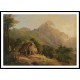 Landscape in Montagne with the Cabin Galipan 1854, A New Print Of a Camille Pissaro Painting