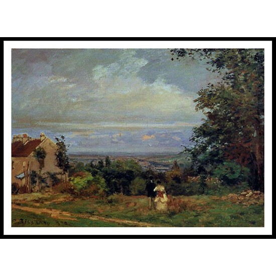 Landscape near Louveciennes 1870 02, A New Print Of a Camille Pissaro Painting