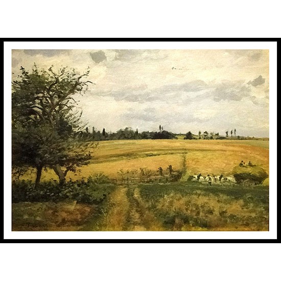 Landscape near Pontoise 1872, A New Print Of a Camille Pissaro Painting