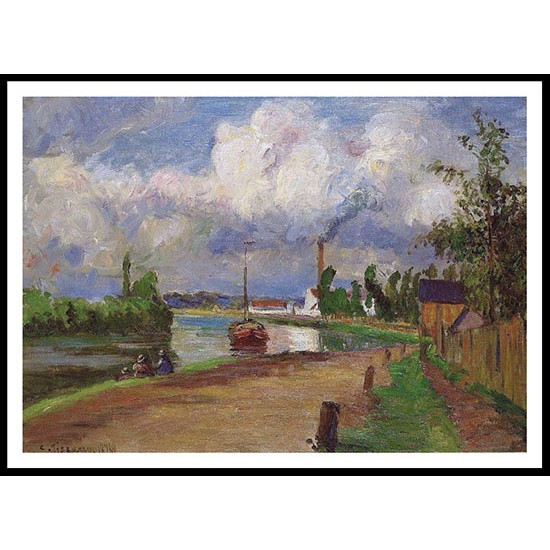 Landscape of the Oise 1876, A New Print Of a Camille Pissaro Painting