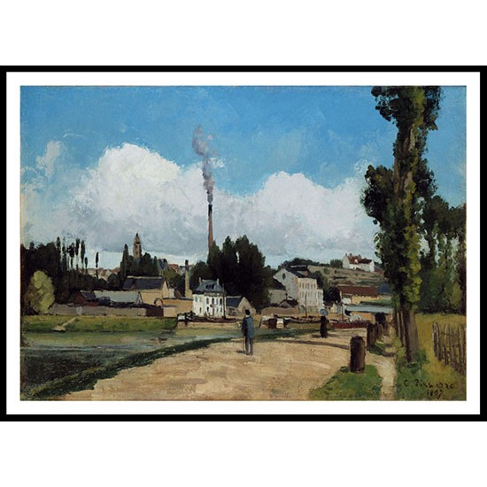 Landscape with Factory 1867, A New Print Of a Camille Pissaro Painting