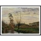 Landscape with Small Stream 1872, A New Print Of a Camille Pissaro Painting