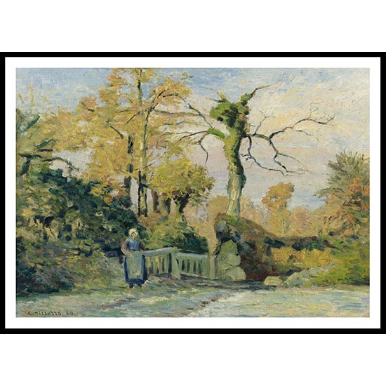 Landscape with a Peasant Woman 1880, A New Print Of a Camille Pissaro Painting