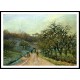 Lane of Apple Trees near Osny Pontoise 1874, A New Print Of a Camille Pissaro Painting