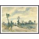 Louveciennes the Road of Saint Germain 1871, A New Print Of a Camille Pissaro Painting