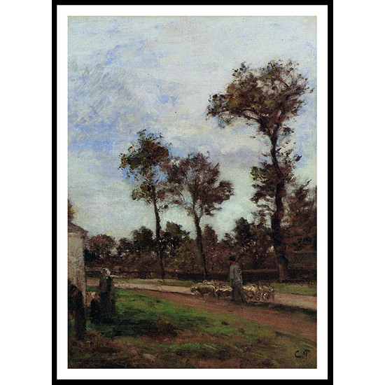 Louviciennes 1870, A New Print Of a Camille Pissaro Painting