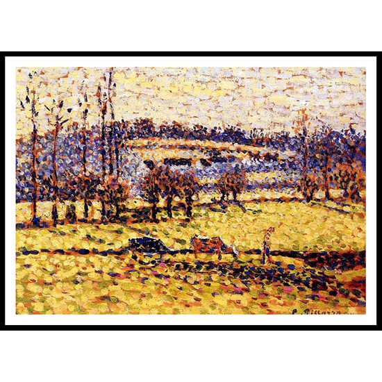 Meadow at Bazincourt 1886, A New Print Of a Camille Pissaro Painting