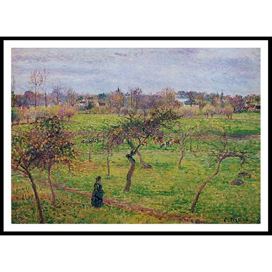 Meadow at Eragny 1894, A New Print Of a Camille Pissaro Painting