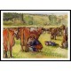 Milking Cows, A New Print Of a Camille Pissaro Painting