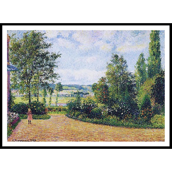 Mirbeaus Garden the Terrace 1892, A New Print Of a Camille Pissaro Painting