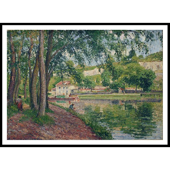 Moret the Canal of Loing 1902, A New Print Of a Camille Pissaro Painting