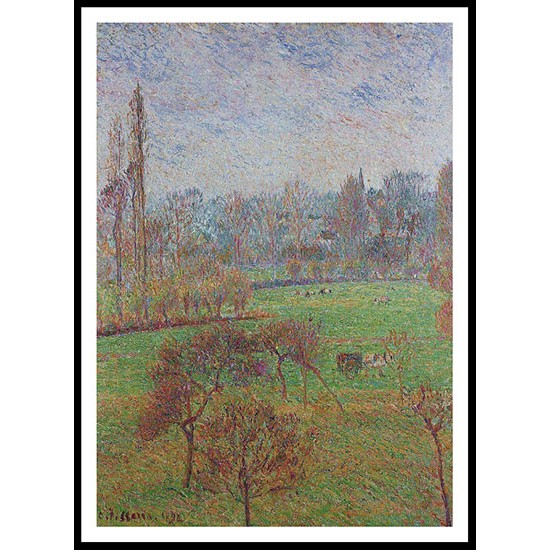 Morning Autumn Eragny 1892, A New Print Of a Camille Pissaro Painting