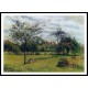 Morning Autumn Sunlight Eragny 1900, A New Print Of a Camille Pissaro Painting