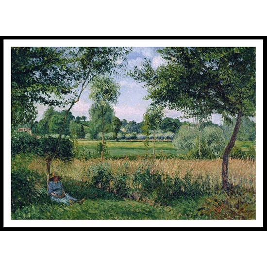 Morning Sun Effect Eragny 1899, A New Print Of a Camille Pissaro Painting