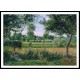 Morning Sun Effect Eragny 1899, A New Print Of a Camille Pissaro Painting