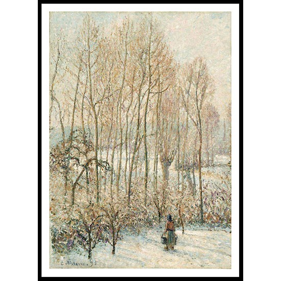 Morning Sunshine Effect Winter 1895, A New Print Of a Camille Pissaro Painting