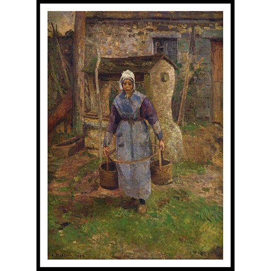 Mother Presle Montfoucault 1874, A New Print Of a Camille Pissaro Painting