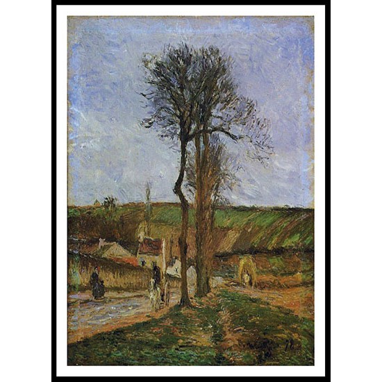 Near Pointoise 1878, A New Print Of a Camille Pissaro Painting