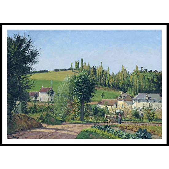 Path of the Hermitage at Pontoise 1872, A New Print Of a Camille Pissaro Painting