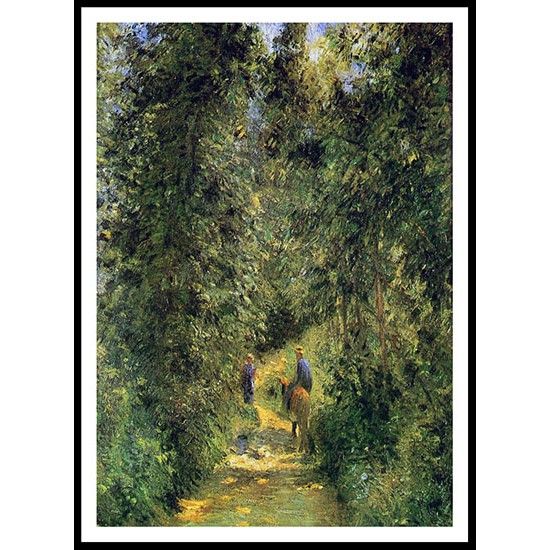 Path under the Trees Summer 1877, A New Print Of a Camille Pissaro Painting