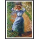 Peasant Donning Her Marmotte 1882, A New Print Of a Camille Pissaro Painting