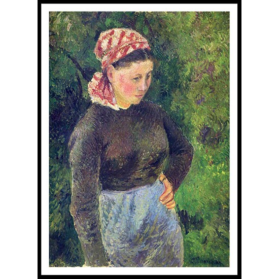 Peasant Woman 1880, A New Print Of a Camille Pissaro Painting