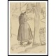 Peasant Woman from the Back, A New Print Of a Camille Pissaro Painting