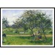 Peasant Woman with a Hand Cart in the Orchard 1881, A New Print Of a Camille Pissaro Painting