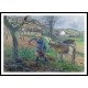 Peasant Woman with the Donkey Pontoise 1877, A New Print Of a Camille Pissaro Painting