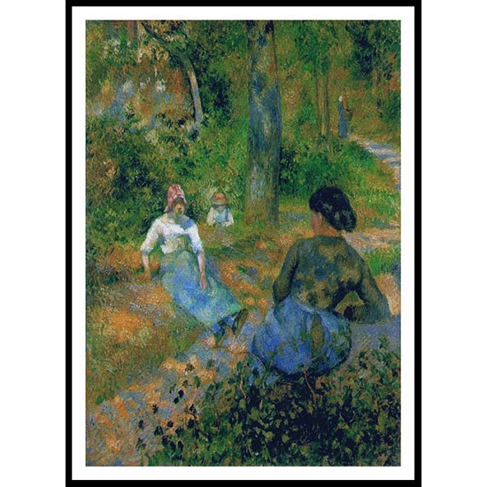 Peasants Resting 1881, A New Print Of a Camille Pissaro Painting