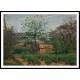 Pink House 1870, A New Print Of a Camille Pissaro Painting